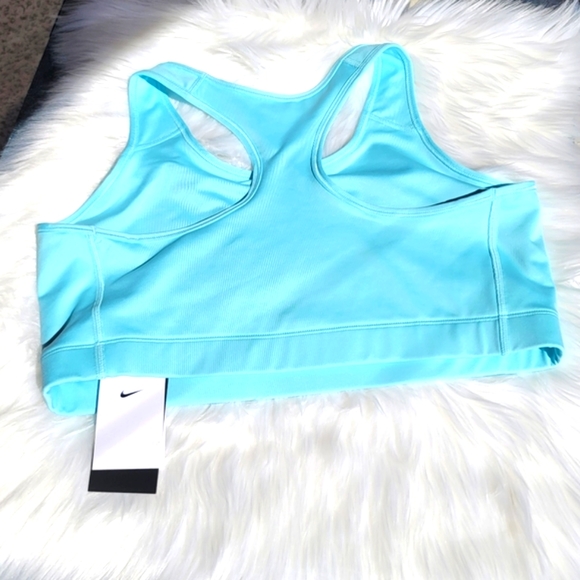 Nike 2X women's training Sports bra light blue Medium support - Picture 10 of 13